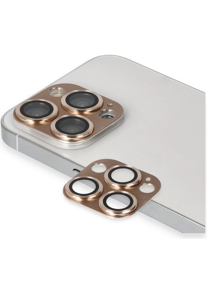 Iphone 13 Pro Max Pers Alüminyum Kamera Lens - Gold modelleri