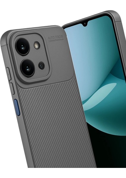 Xiaomi Redmi 15C 4g Auto Focus Karbon Kapak - Gri modelleri