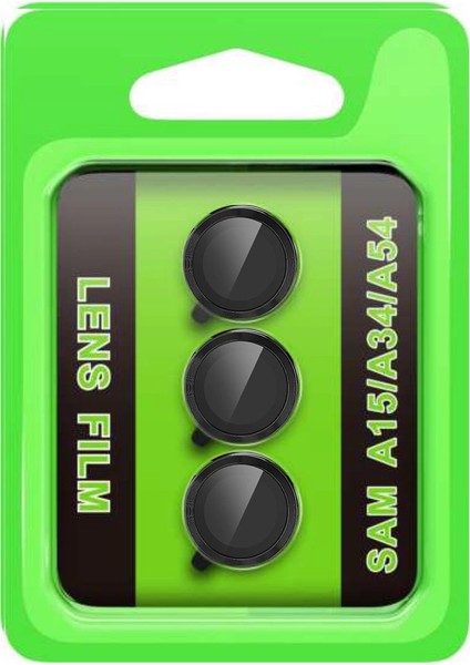 Samsung Galaxy A15 4g Raze Metal Kamera Lens - Siyah