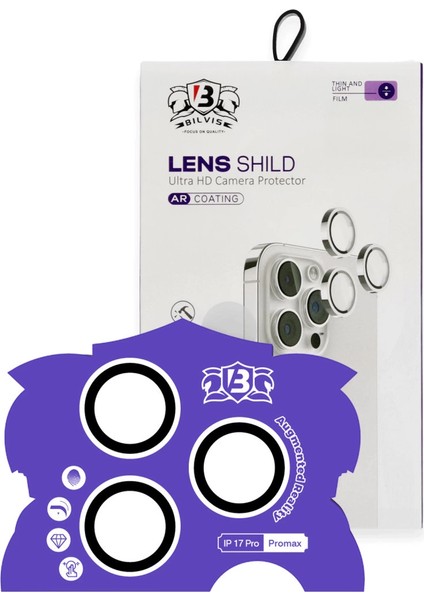 Apple Iphone 17 Pro Max Bilvis Titan Kamera Lens - Gümüş