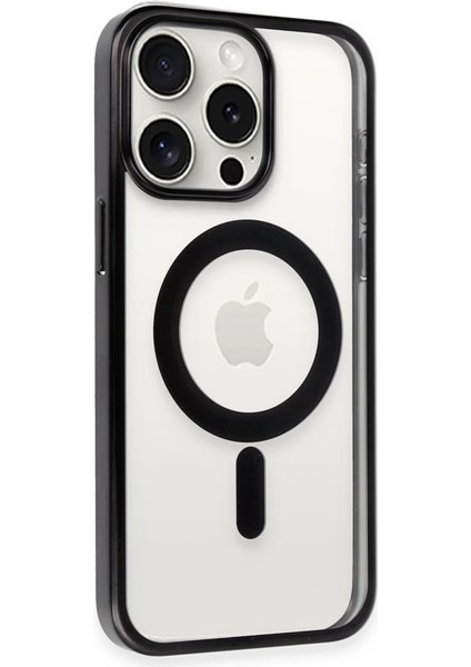 Iphone 15 Pro Max Kılıf Erozi Magsafe Kapak - Siyah modelleri