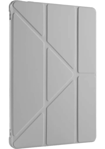 Huawei Honor Pad V9 Kılıf Kalemlikli Mars Tablet Kılıfı - Gri