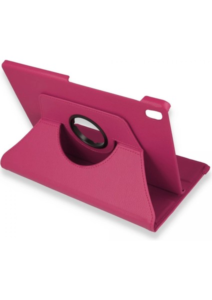 Lenovo M10 Fhd Plus X606F Kılıf 360 Tablet Deri Kılıf - Pembe