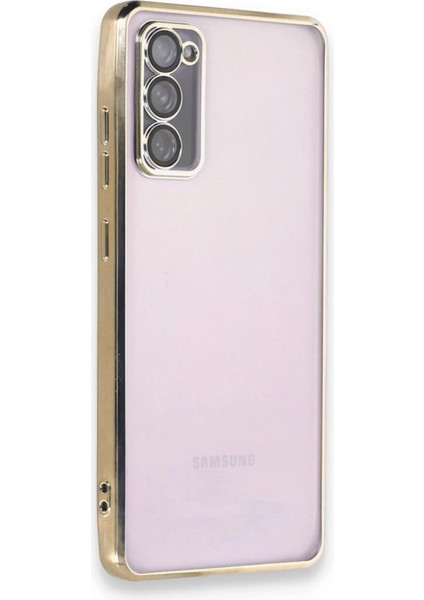 Samsung Galaxy S20 Fe Kılıf Razer Lensli Silikon - Gold