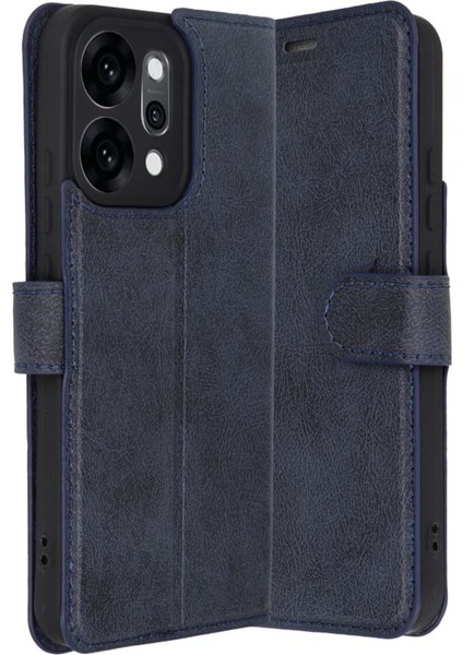 Oppo Reno 14 Trend S Plus Kapaklı Kılıf - Lacivert