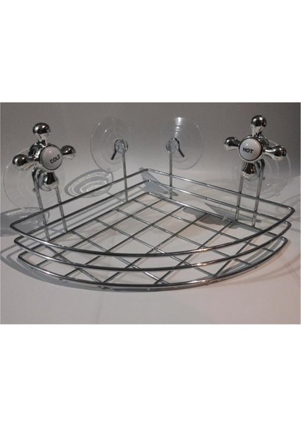 Banyo Organizeri Vantuzlu Köşe + 360 Derece Dönebilen Takı 4 Katlı Organizer - 2li Set Q0Z2Q6 modelleri