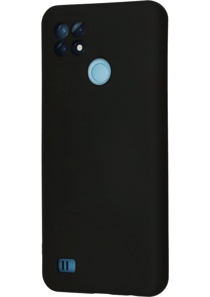 Realme C21 Kılıf Nano Içi Kadife Silikon - Siyah modelleri