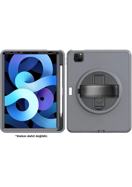 Ipad Pro 11 (2018) Kılıf Hand Strap Tablet Kılıfı - Gri fiyatları