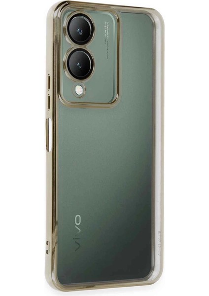 Vivo Y17S Kılıf Razer Lensli Silikon - Gold