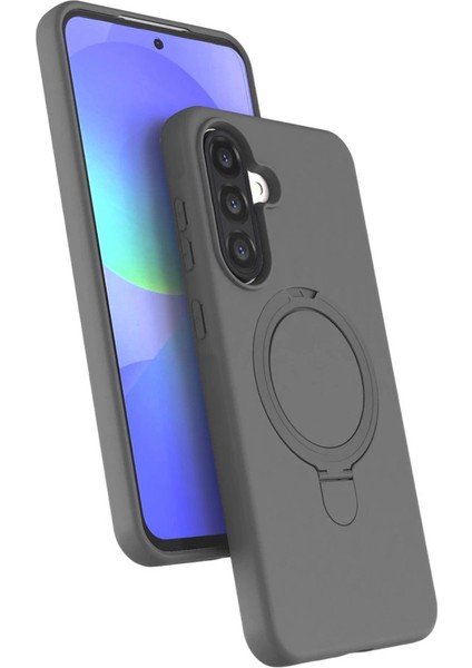 Samsung Galaxy A26 Regal Magsafe Standlı Kapak - Titan Gri