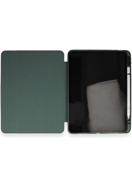 Xiaomi Pad 6 Kılıf Kalemlikli Mars Tablet Kılıfı - Koyu Yeşil