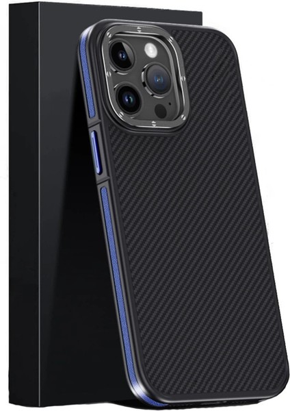 Joko Iphone 15 Pro Kılıf Aramid 600D Kevlar Karbon Fiber Magsafe Kapak - Lacivert fiyatları