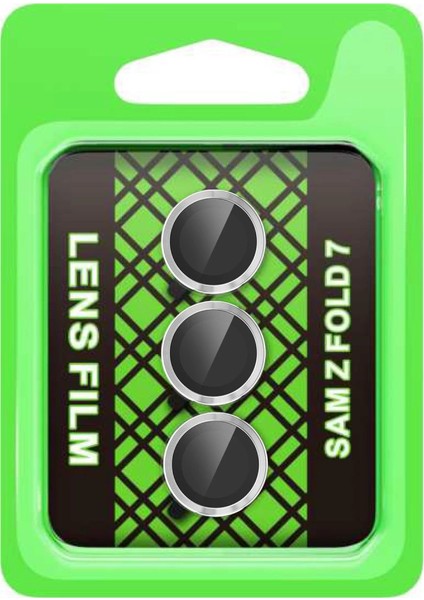 Samsung Galaxy Z Fold 7 Raze Metal Kamera Lens - Gümüş