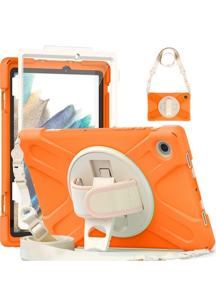 Samsung Galaxy X200 Tab A8 10.5 Kılıf Amazing Tablet Kapak - Turuncu