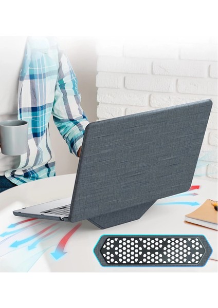 Macbook Air 13.6 Macbook Kumaş Kapak - Gri modelleri