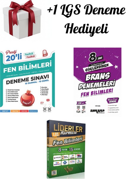 Nartest,ankara,liderler Karması 8.sınıf (Lgs) Fen Bilimleri Branş Denemeleri +1 Lgs Deneme Hediyeli