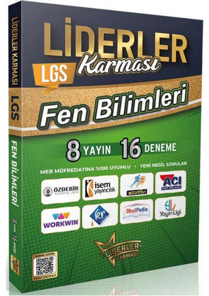Nartest,ankara,liderler Karması 8.sınıf (Lgs) Fen Bilimleri Branş Denemeleri +1 Lgs Deneme Hediyeli fırsatları