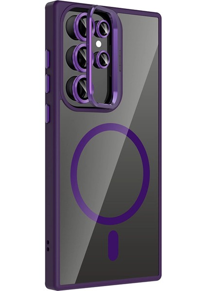 Joko Samsung Galaxy S25 Ultra Remim Lensli Magsafe Standlı Kapak - Derin Mor fiyatları