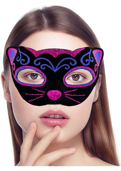 Kadife Kaplama Kedi Maskesi modelleri