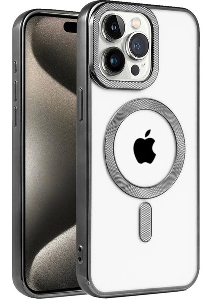 Iphone 15 Pro Kılıf Kronos Magsafe Kapak - Siyah