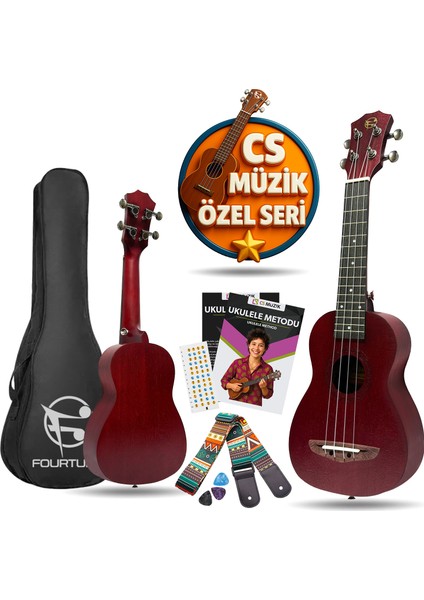 Elio UKS-21RD Soprano Ukulele Maun Hakiki Ağaç (Özel Seri)