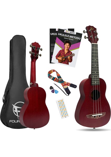Elio UKS-21RD Soprano Ukulele Maun Hakiki Ağaç (Özel Seri) fiyatları