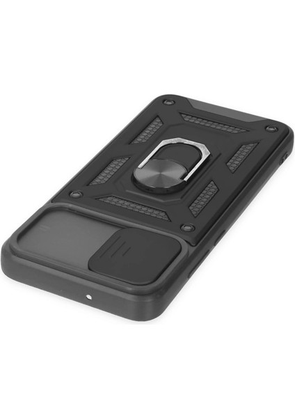 Samsung Galaxy A03 Kılıf Pars Lens Yüzüklü Silikon - Siyah fırsatları