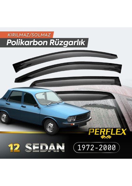 Renault 12 Sedan 1972-2000 Cam Rüzgarlığı V2 Mugen