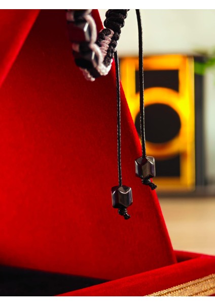 Makrome Örme Bileklik El Yapımı Kişiye Özel Harfli Bileklik Doğal Taş Hematit Bileklik indirimleri