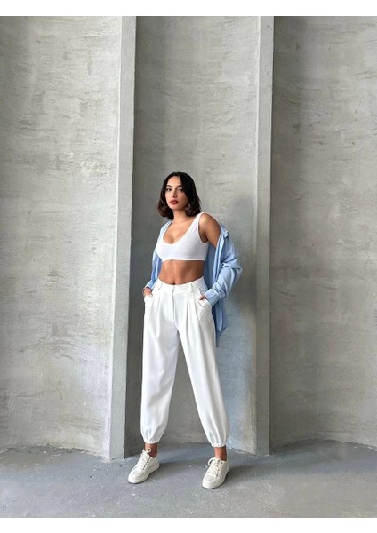 Sptrns Şalvar Pantolon Beyaz (Beden: M) modelleri