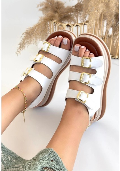 Yzlal Jatay Beyaz Cilt Sandalet (Numara: 38) modelleri