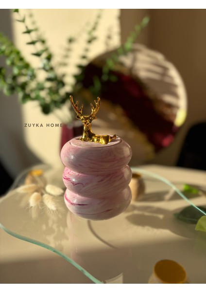 Geyik Kapaklı Dekoratif Bubble Organizer Tabak/kutu