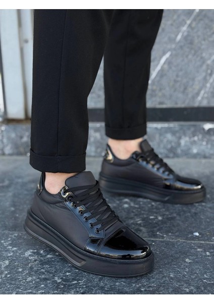 Yzlal KB-X46 Kuback Siyah Rugan Yüksek Siyah Taban Günlük Spor Ayakkabı (Numara: 43) fiyatları