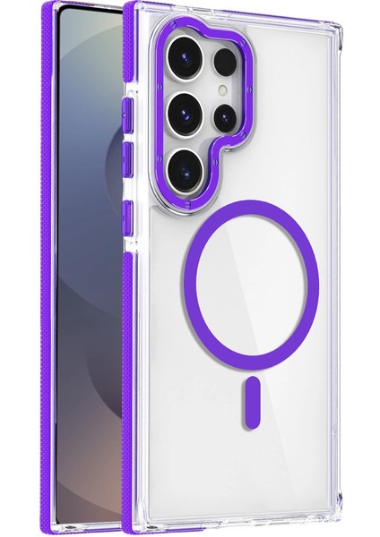 Joko Samsung Galaxy S25 Ultra Bella Magsafe Kapak - Derin Mor