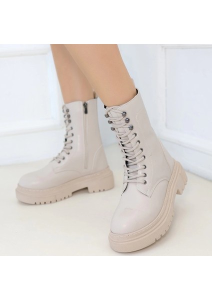 Yzlal Caxa Bej Cilt Bağcıklı Bot (Numara: 39) fırsatları