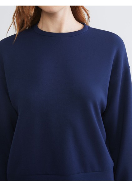 Yeni Sezon Bisiklet Yaka Oversize Kadın Sweatshirt modelleri