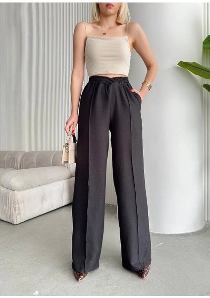 Sptrns Beli Çapraz Pantolon Siyah (Beden: S)