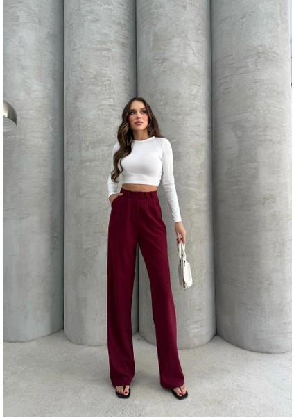 Sptrns Kancalı Pantolon Bordo (Beden: S) modelleri