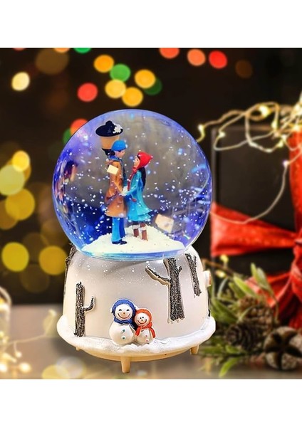 Isme Özel Sokak Lambası Romantik Aşıklar Orta Boy Işıklı Kar Küresi fiyatları