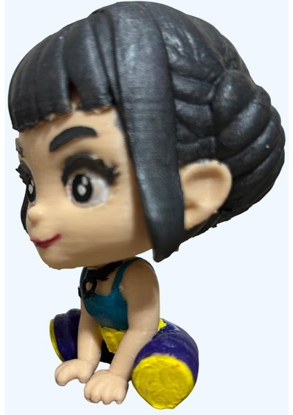 Işıltılı Baby Zoey Figürü | El Yapımı Parlak K-Pop Demon Hunters Tarzı Dekor | Koleksiyon Serisi fiyatları