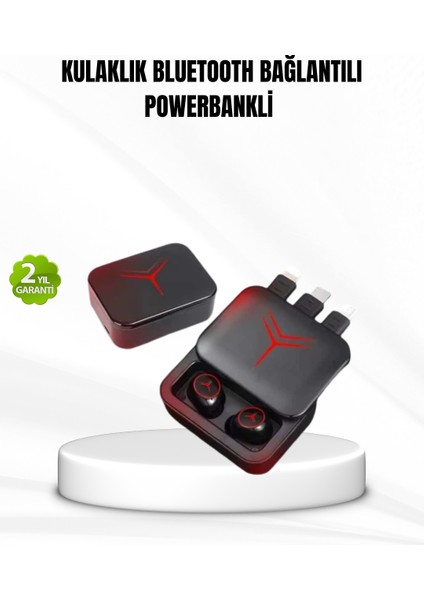 Yzlal Bluetooth Powerbank Kulaklık – Kablosuz, Uzun Pil Ömrü, Dokunmatik ve Yüksek Ses Kalitesi