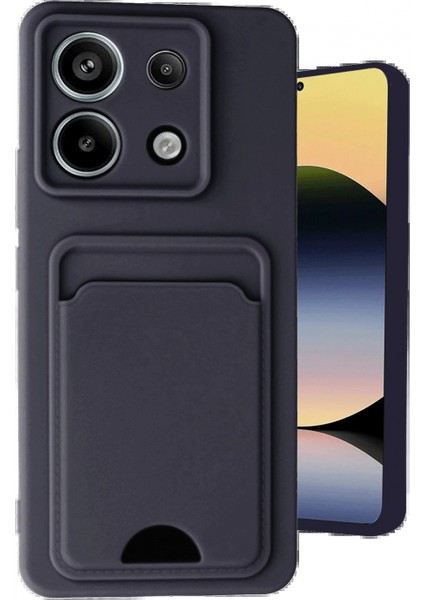 Xiaomi Redmi Note 13 Pro 5g Kılıf Kelvin Kartvizitli Silikon - Siyah