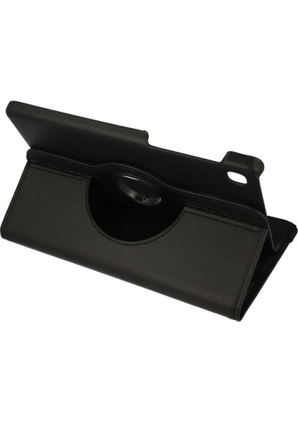Samsung Galaxy T220 Tab A7 Lite 8.7 Kılıf 360 Tablet Deri Kılıf - Siyah