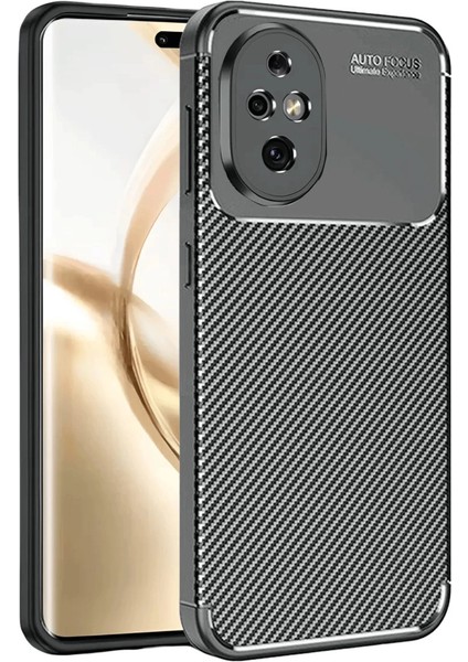Honor 200 Kılıf Auto Focus Karbon Kapak - Siyah