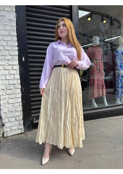 Sptrns Kraş Etek Krem (Beden: Xl)