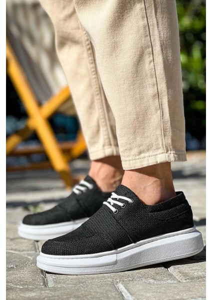 Lvsqvr KB-042 Kuback Bağcıklı Siyah Günlük Erkek Ayakkabı (Numara: 44) fırsatları