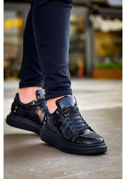Lvsqvr KB047 Kuback Kömür Crocodile Günlük Erkek Ayakkabı Siyah (Numara: 40) modelleri