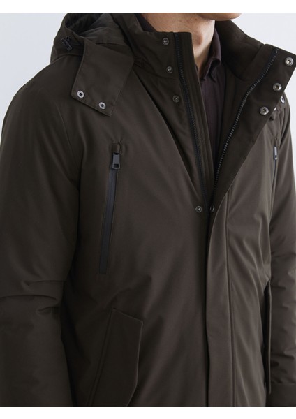 Yeni Sezon Standart Kalıp Kapüşonlu Erkek Parka modelleri