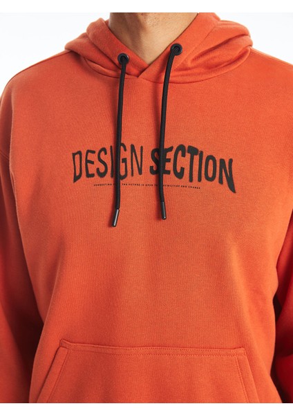 Yeni Sezon Uzun Kollu Baskılı Erkek Kalın Hoodie modelleri