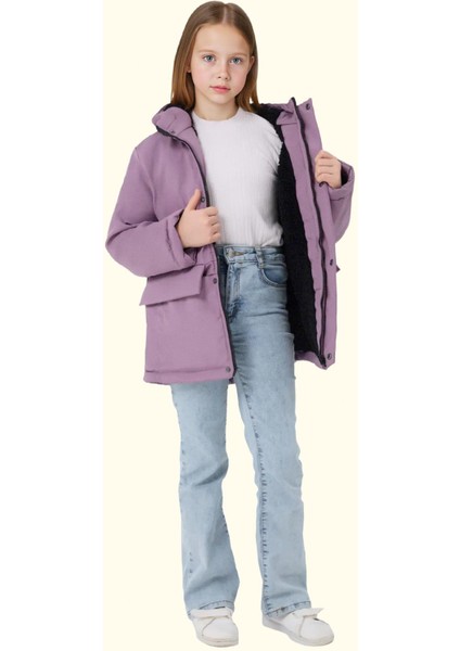 Kız Çocuk Kürklü Su ve Rüzgar Geçirmez Kapüşonlu 3 Kışlık Mont & Kaban & Parka fiyatları